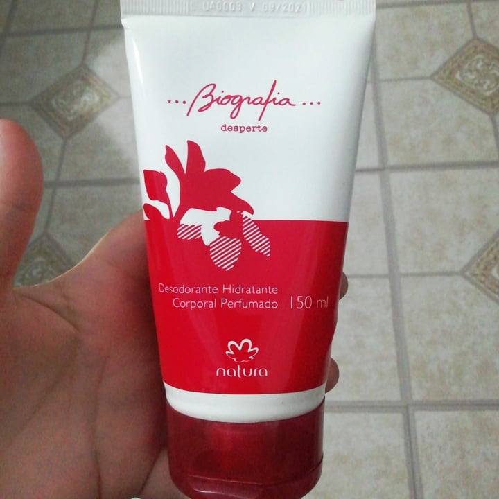 review photo of Natura Biografia desodorante hidratante corporal perfumado shared by @vatiwivegana on 26 Oct 2020 - review