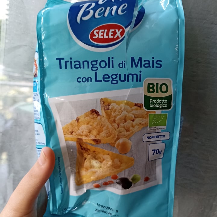 review photo of Vivi bene selex Triangoli Di Mais Con Legumi shared by @robinciao on 06 Sep 2022 - review