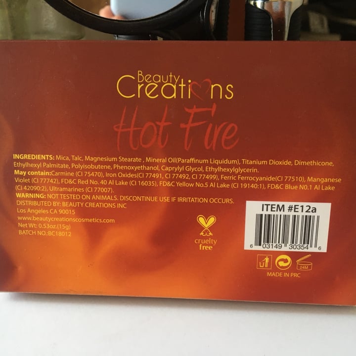 photo of Beauty Creations Hot Fire shared by @tabita0311 on  03 Jan 2021 - review