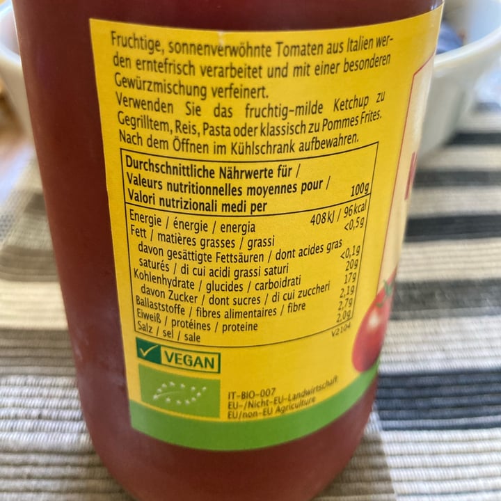 photo of Rapunzel Tomaten ketchup shared by @calaudia on  30 Aug 2022 - review