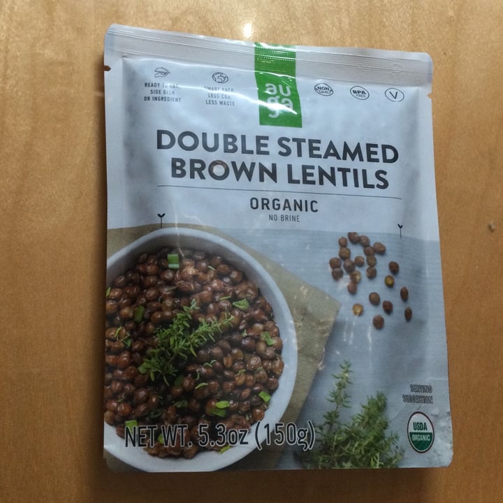 review photo of Auga Double steamed brown lentils shared by @janetisvegan on 06 May 2022 - review