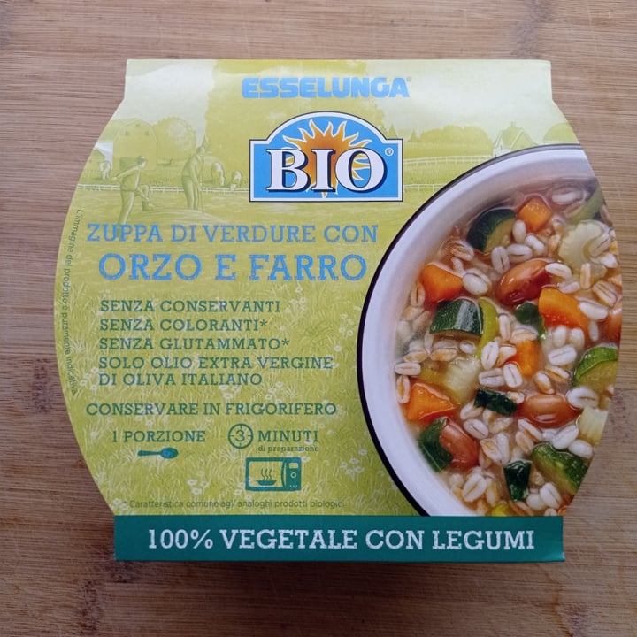 review photo of Esselunga Bio Zuppa di verdure con orzo e farro shared by @clara1986 on 15 Sep 2022 - review