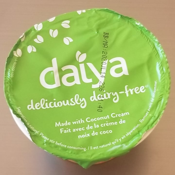 photo of Daiya Peach yogurt alternative shared by @handeela on  21 Jun 2020 - review