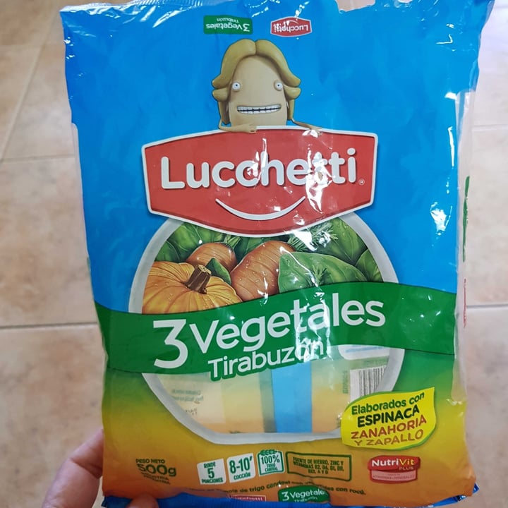 photo of Lucchetti Fideos Tirabuzón Tres Vegetales shared by @ines1989 on  27 Jan 2022 - review