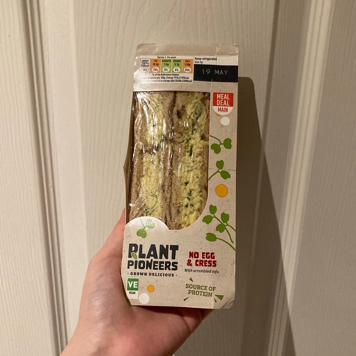 photo of Plant Pioneers No egg and cress sandwich shared by @verypotato on  20 May 2021 - review