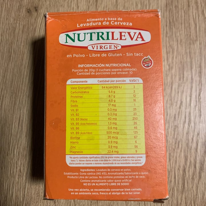 photo of Nutrileva Levadura Nutrileva Sabor Queso shared by @fserei on  30 Aug 2022 - review