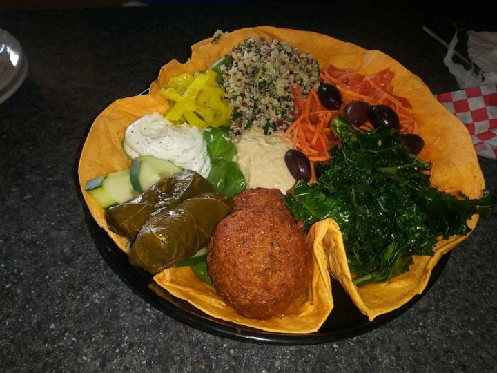 review photo of Green Vegetarian Cuisine Mediterranean Bowl shared by @justine210veganqueen on 01 Jul 2019 - review
