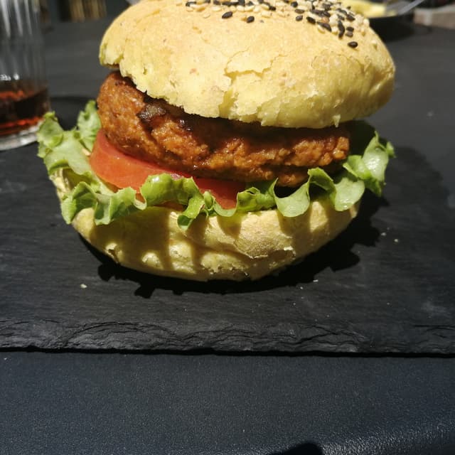菜肴“No beef burger”的照片
