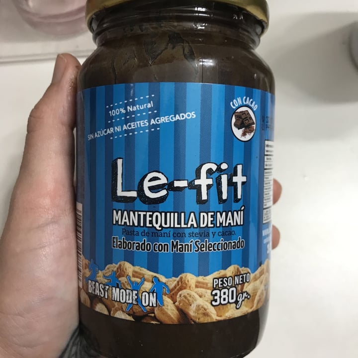 photo of Le-Fit Mantequilla de mani con stevia y cacao shared by @lcircel on  10 Nov 2020 - review