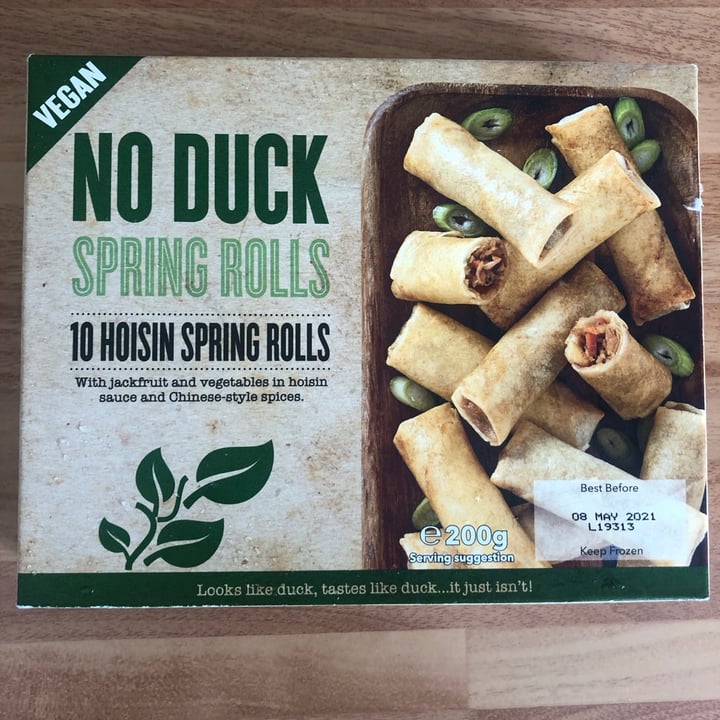 photo of Iceland Foods no duck spring rolls shared by @jessskh on  05 Oct 2020 - review