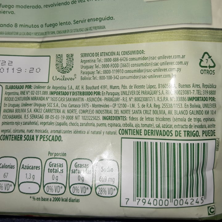 review photo of Knorr Sopa de numeritos shared by @jimmyv on 16 Jul 2021 - review