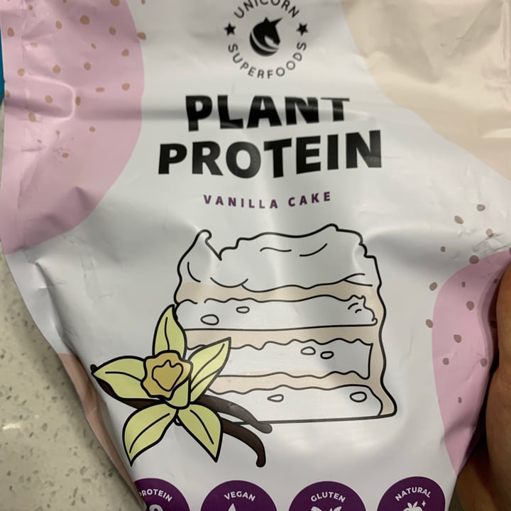 photo of Unicorn Superfoods Vanilla cake plant protein shared by @nourishplant on  14 Aug 2021 - review