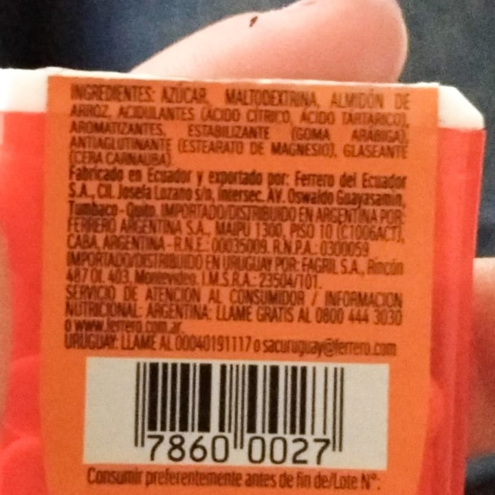 photo of Tic tac Tic Tac Naranja shared by @kndyd on  29 Jan 2021 - review