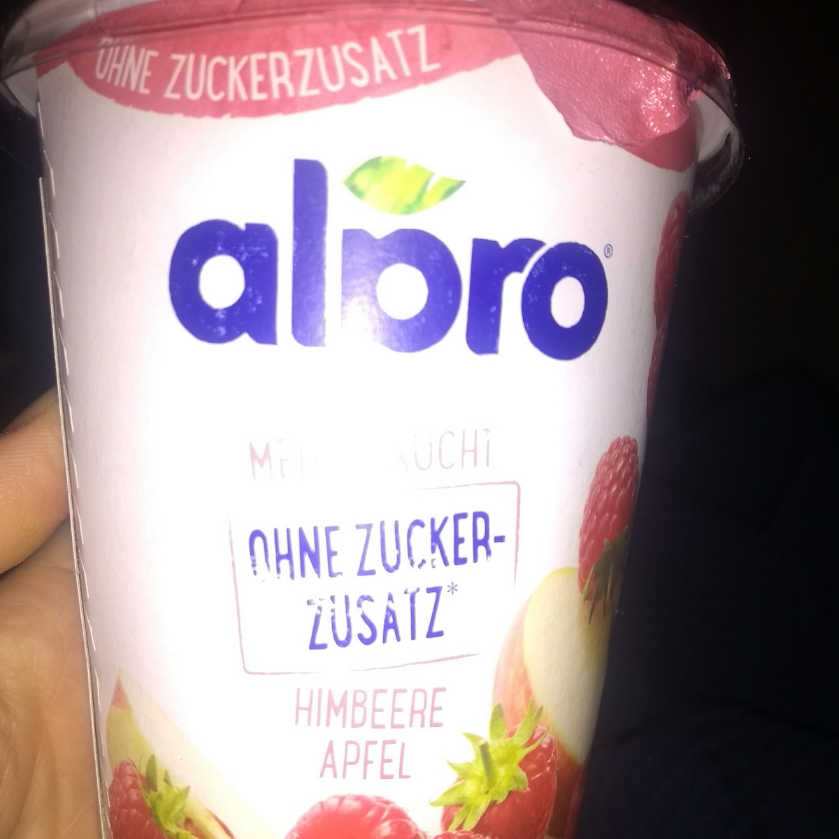 Joghurt Apfel-Himbeere mehr Frucht Ohne Zuckerzusatz from Alpro - Vegan ...