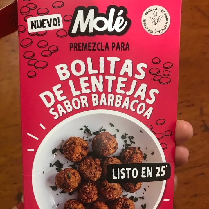 photo of Molé Premezcla para bolitas de lentejas sabor barbacoa shared by @juanalopez on  19 Dec 2021 - review
