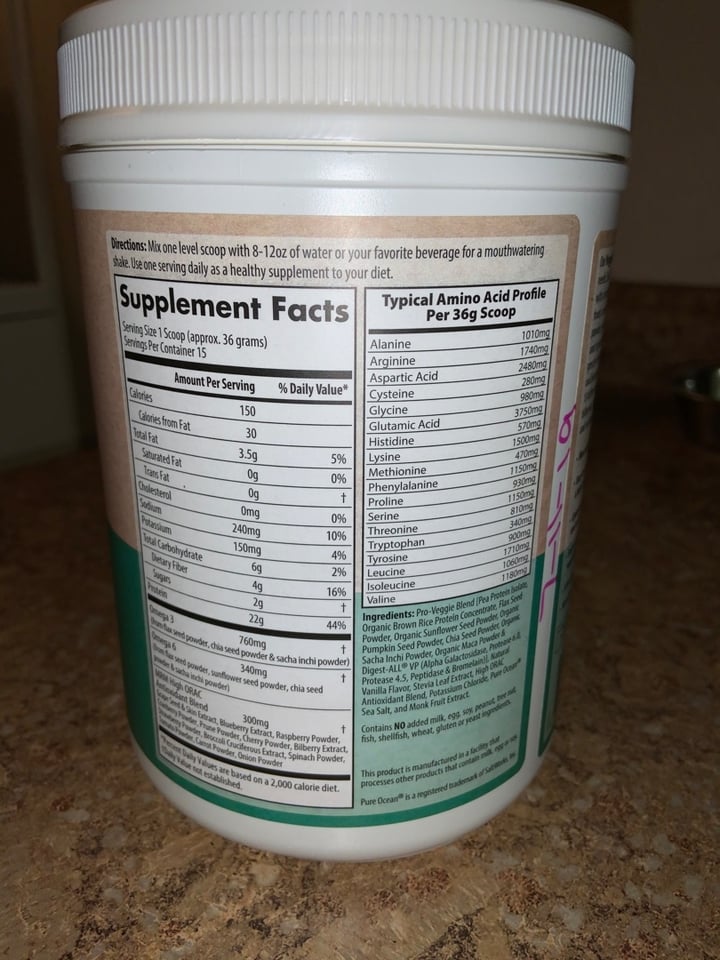 photo of MRM Nutrition Veggie Protein With Superfoods shared by @hollyamber on  22 Dec 2019 - review