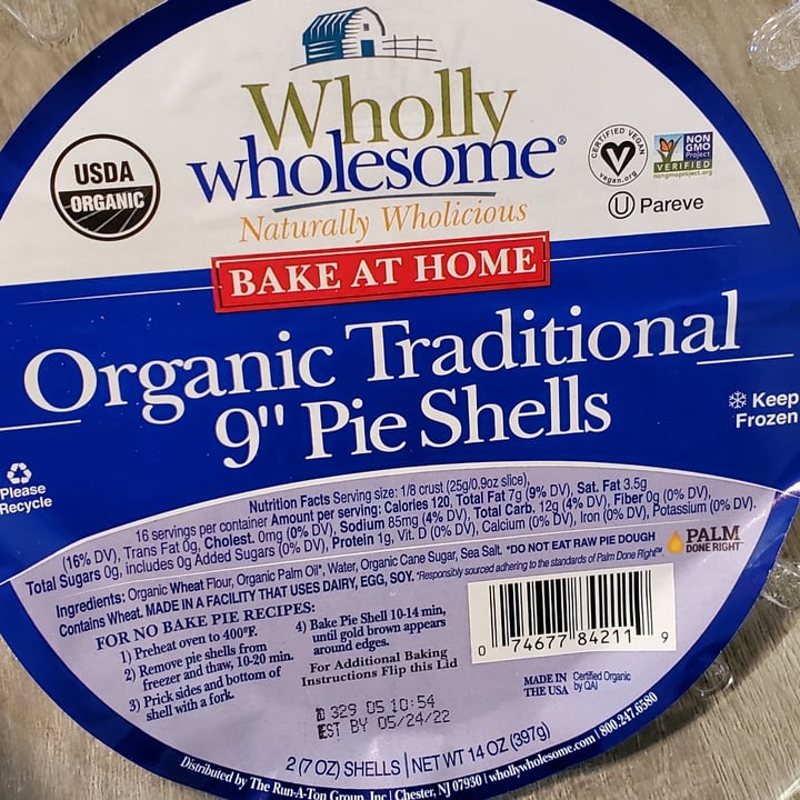 photo of Wholly Wholesome Organic Traditional 9" Pie Shells shared by @lucyfoxx on  01 Jun 2021 - review