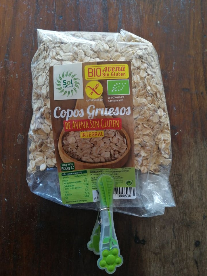 photo of Sol Natural Copos gruesos de avena integral sin gluten shared by @ninda on  01 Apr 2020 - review