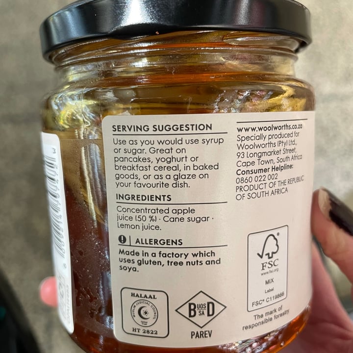 photo of Woolworths Food Apple syrup shared by @thehumblechickpea on  06 Sep 2021 - review