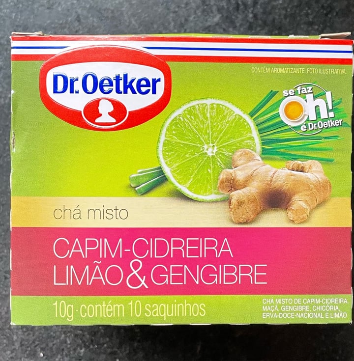 review photo of Dr. Oetker Chá de Capim Cidreira, Limão E Gengibre shared by @gagianini on 07 Aug 2022 - review
