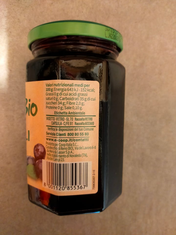 photo of Vivi Verde Coop Marmellata Di Mirtilli Bio shared by @dechi on  26 Jul 2022 - review