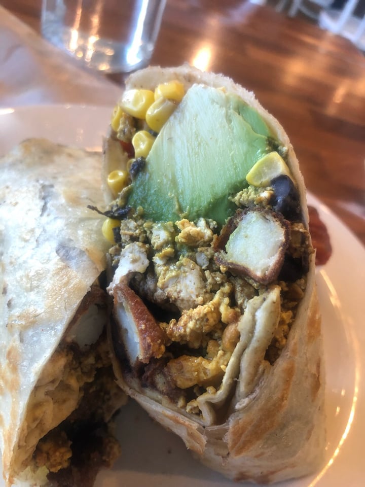 review photo of Floret - By Cafe Flora Black Bean Breakfast Burrito shared by @fowlerolivia on 25 May 2019 - review