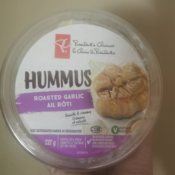 photo of President's Choice Roasted Garlic Hummus shared by @broccolicat on  07 Aug 2021 - review
