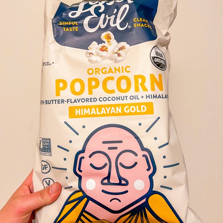 photo of Lesser Evil Snacks Organic popcorn Himalayan gold shared by @jordaneatsplants on  24 Nov 2021 - review
