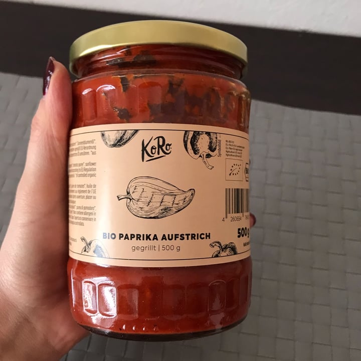 photo of Koro Bio paprika aufstrich shared by @ilariastefania on  06 May 2022 - review