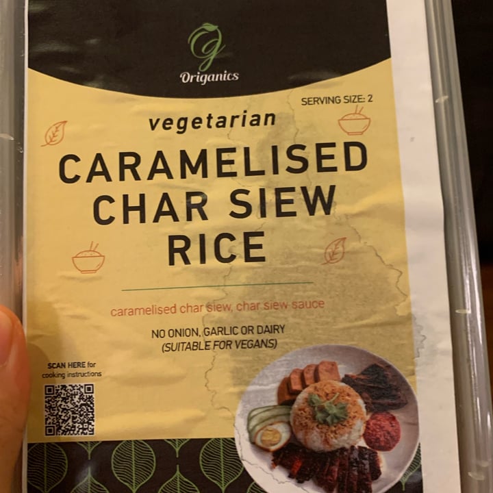 photo of Origanics char siew rice shared by @turtleisland on  14 May 2022 - review