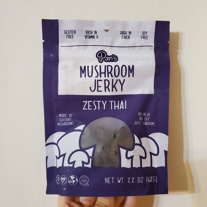 Pan's Mushroom Jerky Pans Mushroom Jerky Zesty Thai Review abillion
