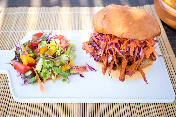 photo of Asher's Corner Cafe @ Ashers Farm Sanctuary BBQ Style Burger shared by @ashleighp on  18 Aug 2019 - review