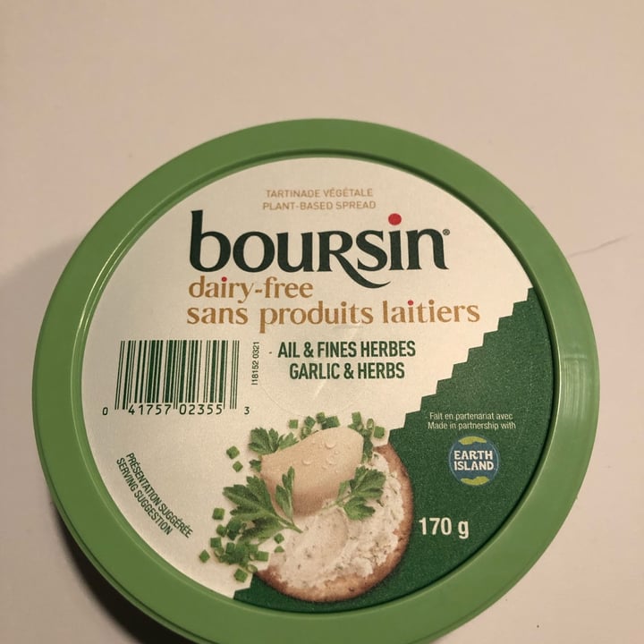 review photo of Boursin Boursin dairy free Garlic and Herbs shared by @levjul01 on 02 Dec 2021 - review