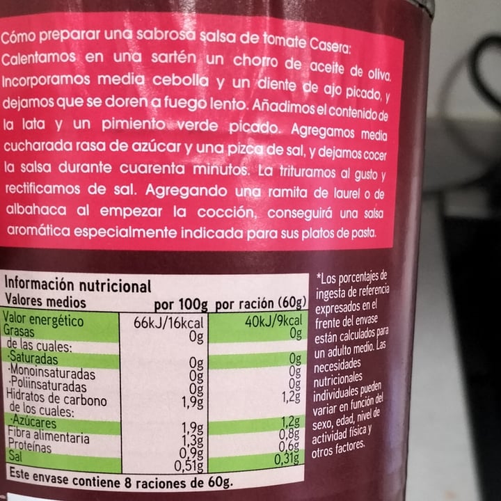 photo of Eroski Tomate entero en su jugo shared by @annamasana on  19 Apr 2022 - review