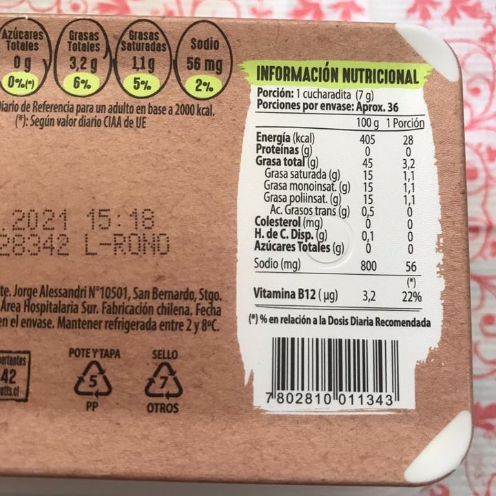 review photo of Lonco Leche Untable 100% vegetal con aceite de oliva shared by @quiltraa on 10 Jan 2021 - review