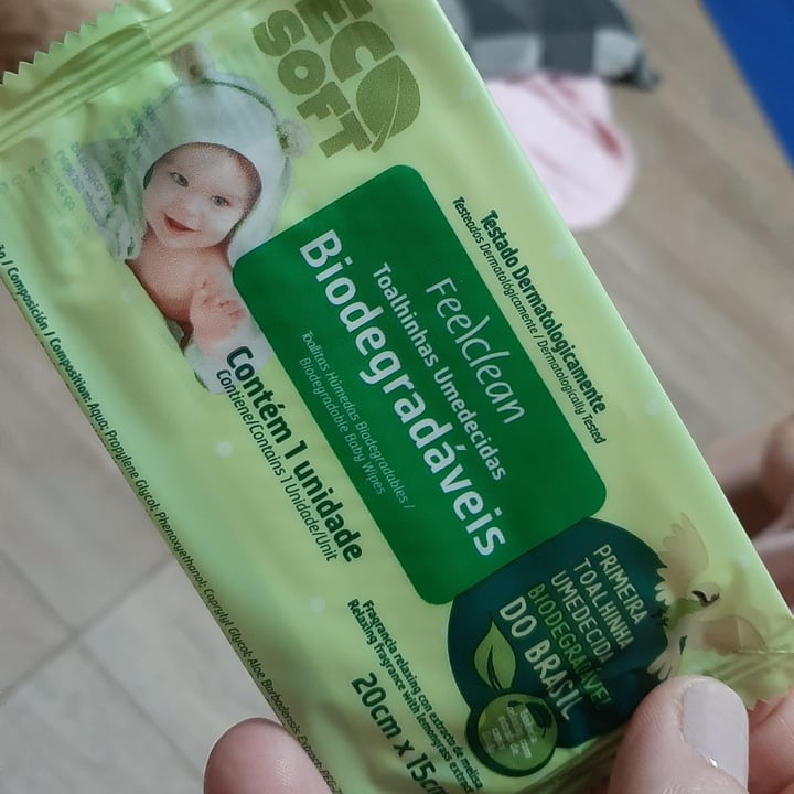 photo of Feel Clean toalhas umedecidas biodegradáveis ecosoft shared by @paularossi on  03 Jun 2022 - review