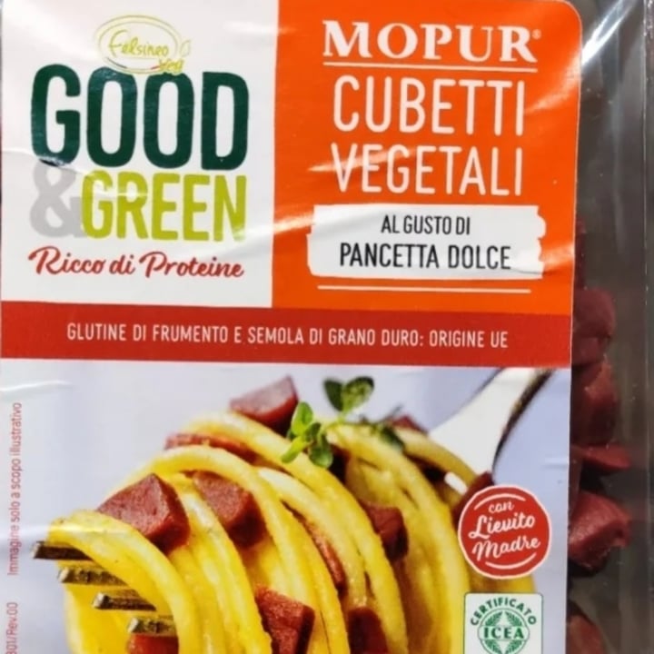 review photo of Mopur vegetalfood Cubetti Vegetali - Gusto pancetta dolce shared by @vany10 on 09 Jul 2022 - review