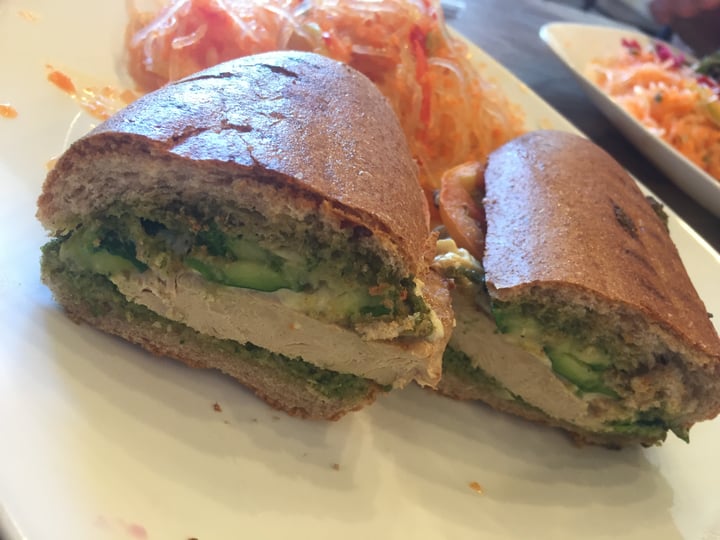 review photo of Viva Vegan Chick'n panini shared by @angelachandler on 03 May 2018 - review