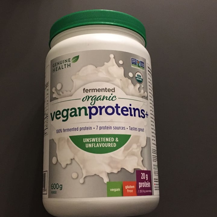 photo of Genuine Health Fermented Organic Vegan Proteins Unsweetened And Unflavored shared by @andreane on  12 Nov 2021 - review