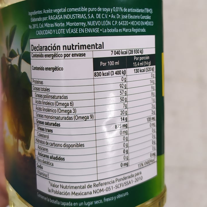 review photo of Nutrioli Aceite de Soya shared by @esbey on 17 Oct 2021 - review