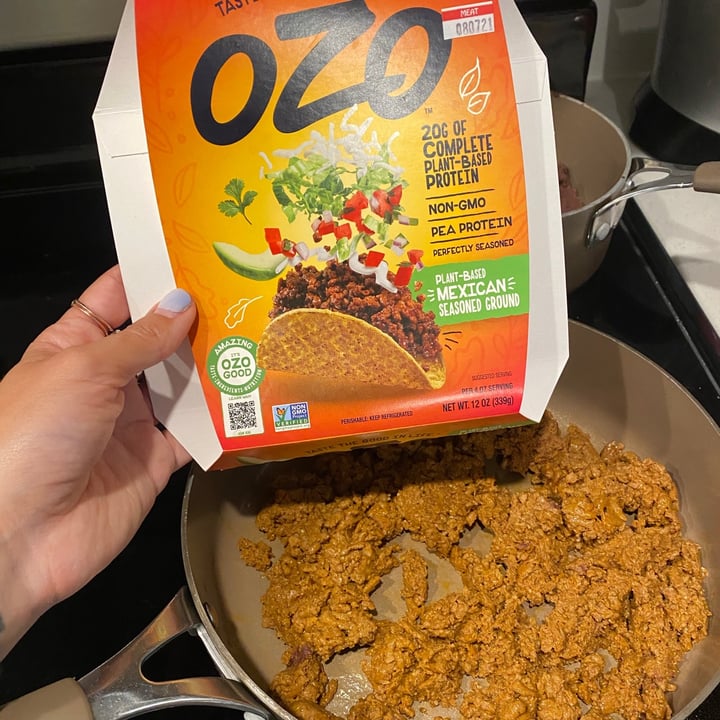 photo of Ozo Plant Based Mexican Seasoned Ground shared by @hnmk on  04 Aug 2021 - review