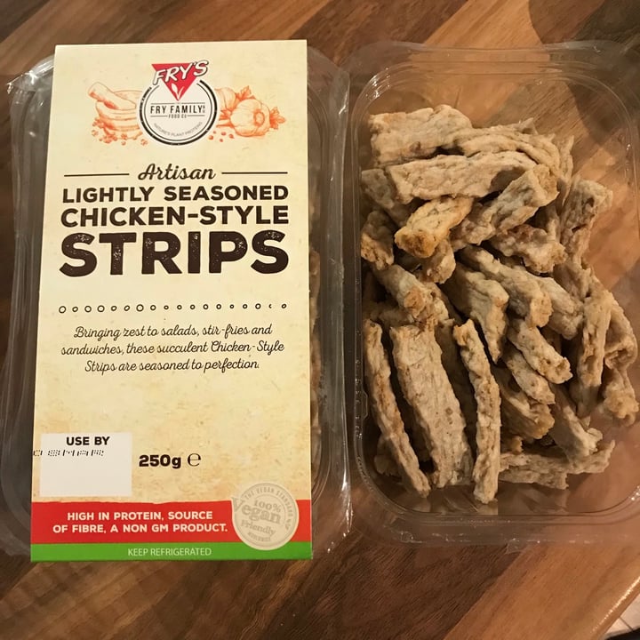 photo of Fry's Family Food Lightly Seasoned Chicken Style Strips shared by @vegansuttonmama on  07 Mar 2021 - review