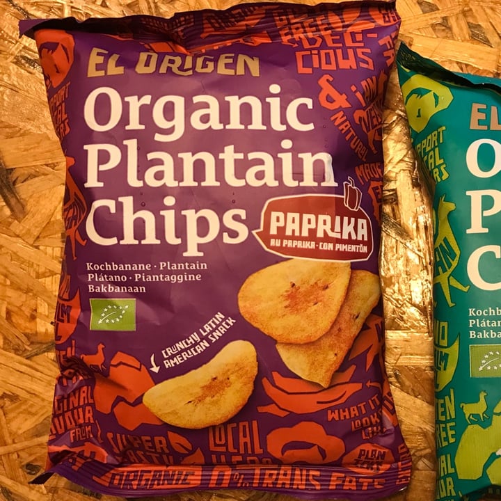 photo of El Origen Organic Plantain Chips - Paprika shared by @daikini on  31 Oct 2020 - review