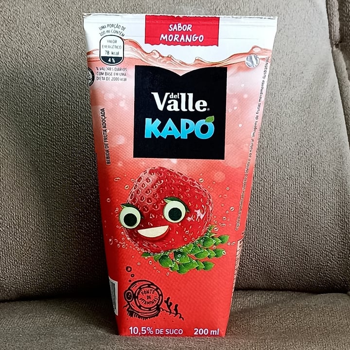 photo of Del Valle Kapó Bebida de Fruta Adoçada Sabor Morango shared by @creusacosta on  08 Jun 2022 - review