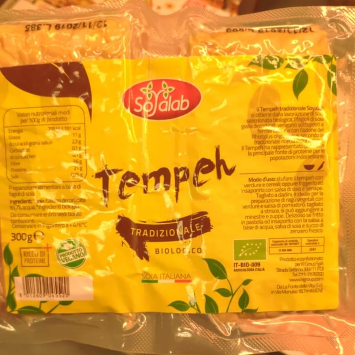 photo of Sojalab Tempeh shared by @3alessandra3 on  02 Apr 2021 - review