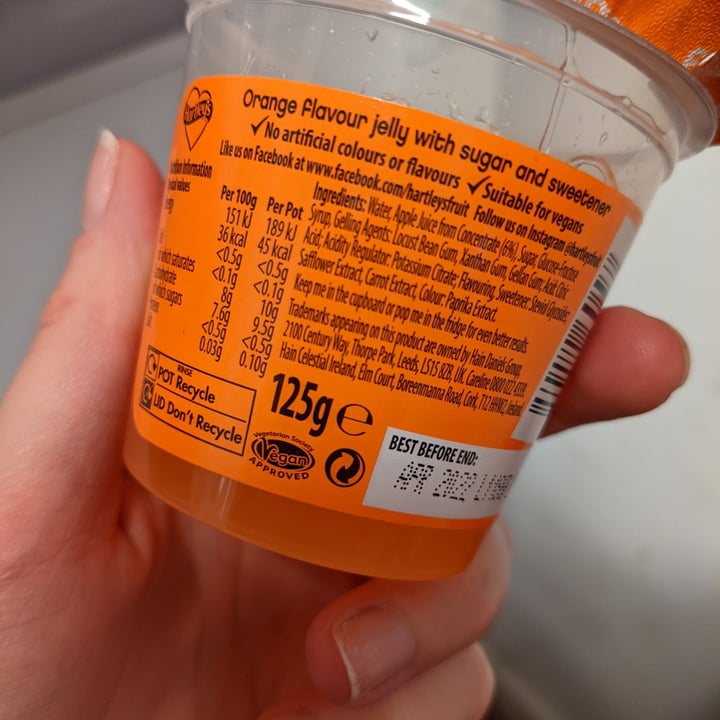 photo of Hartley’s Jelly orange flavour shared by @fruitbear on  21 Aug 2021 - review