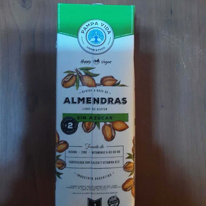 photo of Pampa Vida Leche de Almendras Sin Azúcar shared by @lucesdenavidad on  17 Oct 2021 - review