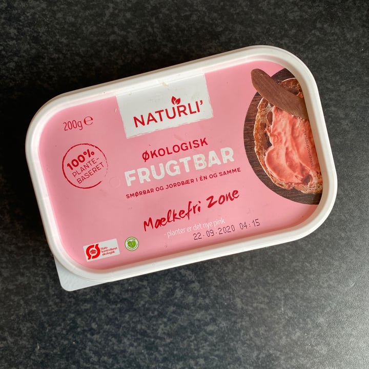 photo of Naturli' Spreadable Vegan butter with Strawberry flavour shared by @nikolasdrivas on  13 Sep 2020 - review