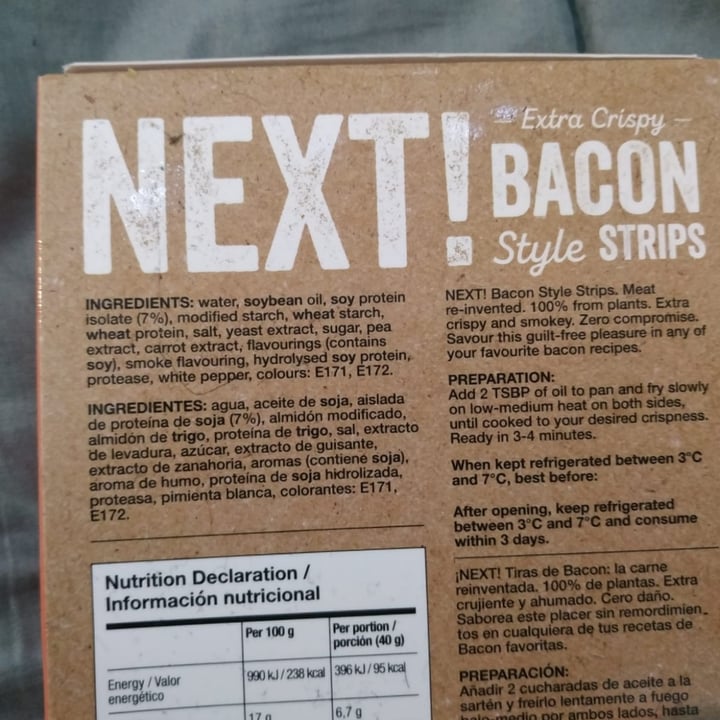 photo of Next! Extra Crispy Bacon Style Strips shared by @katarsis on  28 Jan 2021 - review