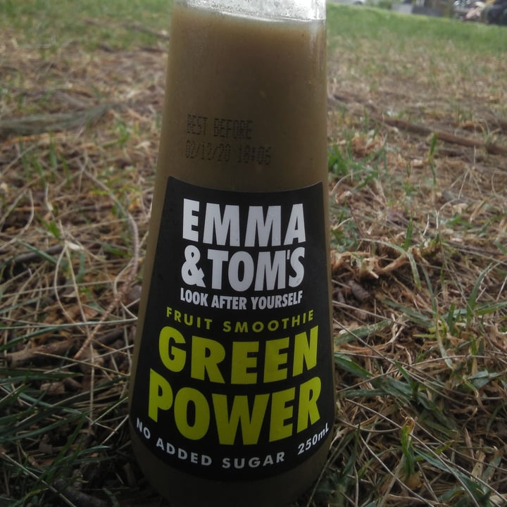 photo of Emma and Tom's Green Power Fruit Smoothie shared by @veganadam on  28 Oct 2020 - review